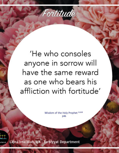 Tarbiyyat five moral values - Fortitude