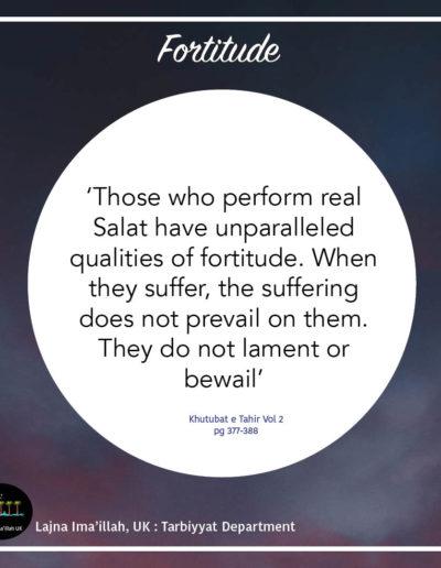 Tarbiyyat five moral values - Fortitude