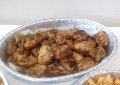 Food at the luncheon