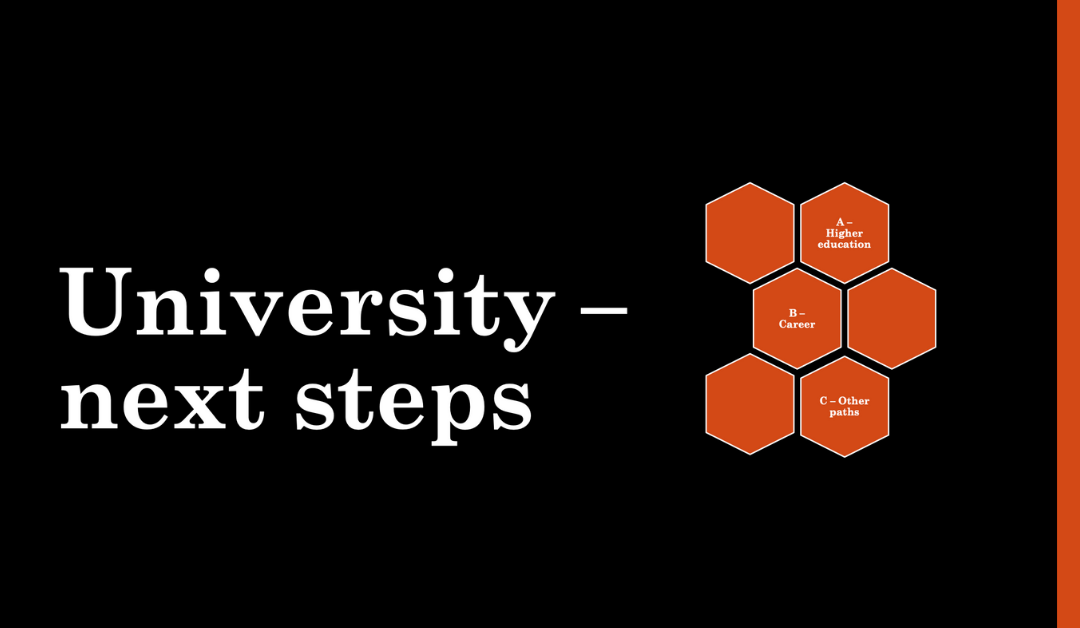 University – Next Steps