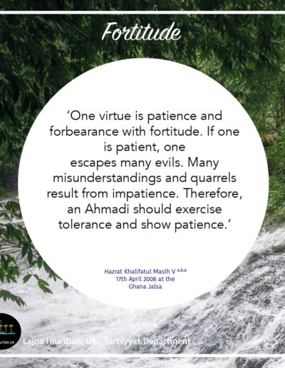 Tarbiyyat five moral values - Fortitude