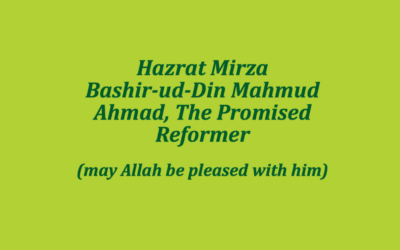 Hazrat Mirza Bashir-ud-Din Mahmud Ahmad, The Promised Reformer